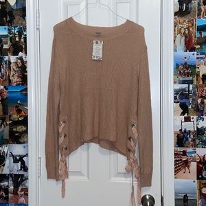 Cute Pinkish tan sweater, perfect for the fall!